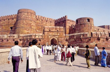 Téléchargez les photos : Agra fort, agra, uttar pradesh, Inde - en image libre de droit