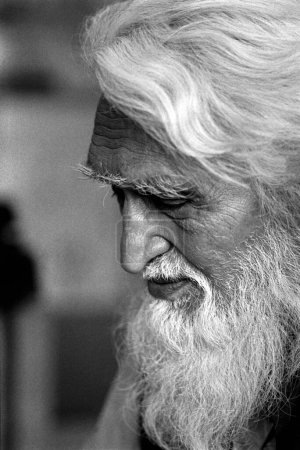 Photo for Distinguished portrait of M F Husain India Asia - Royalty Free Image