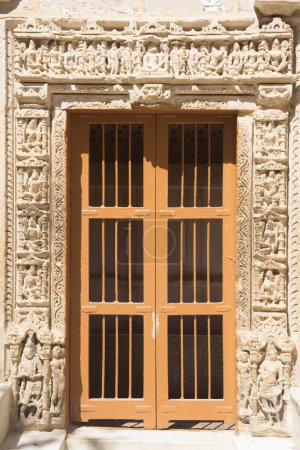 Photo for Entrance of Shree Laxmi Narayan, Temple sonar fort, Jaisalmer, Rajasthan, India, Asia - Royalty Free Image
