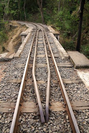 Téléchargez les photos : Mini voies ferrées dans le parc national de Sanjay Gandhi ; Borivali ; Bombay Mumbai ; Maharashtra ; Inde - en image libre de droit