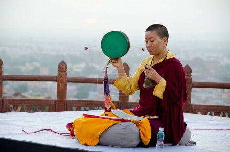 Photo for Tibetan folk musician Jaswant Thada at Jodhpur India - Royalty Free Image