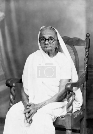 Photo for Mahatma Gandhis sister Raliatben Vrindavandas, 1936 - Royalty Free Image