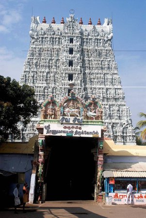 Der Thanumalayan Tempel, der Sri Sthanumalayan in der Nähe von Kanyakumari gewidmet ist; Tamil Nadu; Indien