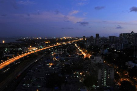 Eastern Express Freeway connects South Mumbai Maharashtra India Asia