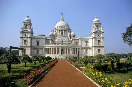 Téléchargez les photos : Victoria Memorial Building (1921), Calcutta, Bengale-Occidental, Inde - en image libre de droit