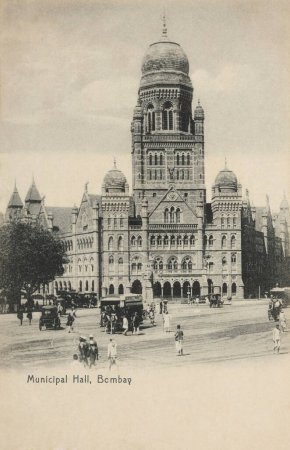 Photo for Municipal hall, Old Bombay Mumbai, Maharashtra, India - Royalty Free Image