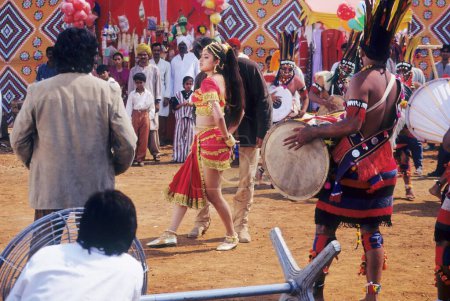 Téléchargez les photos : Tournage de films à Bollywood en Inde - en image libre de droit