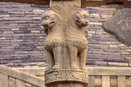 Photo for Ashoka Pillar , Sanchi , Madhya Pradesh , India - Royalty Free Image