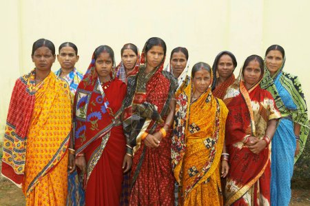 Photo for Rural women volunteers in activities of NGO Chinmaya Organization of Rural Development CORD, Deuladiha, Orissa, India - Royalty Free Image