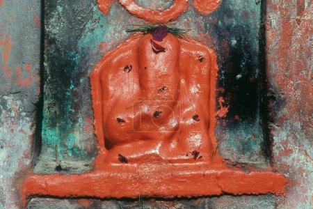 Téléchargez les photos : Idole de Lord Ganesh, Fort de Jhansi, Jhansi, Uttar Pradesh, Inde, Asie - en image libre de droit