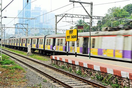 Photo for Dadar Railway Station, Mumbai, Maharashtra, India, Asia - Royalty Free Image