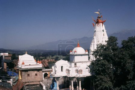 View of Brajeshwari Temple, Kangra, Himachal Pradesh, India, Asia