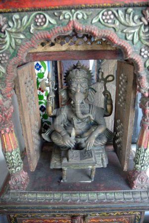 Idole du seigneur Ganesh (dieu tête d'éléphant) à Shilpgram ; Udaipur ; Rajasthan ; Inde