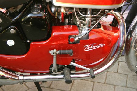 Téléchargez les photos : Motos, Vintage Bike, moteur de 1956 Velocette - en image libre de droit