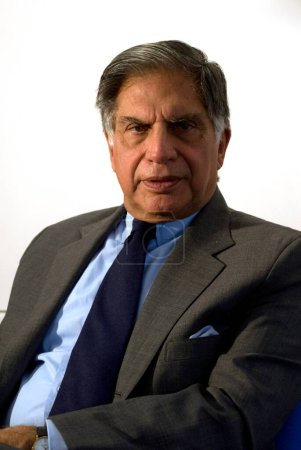 Photo for Ratan Tata chairman and managing director of Tata Sons ; Bombay Mumbai ; Maharashtra ; India - Royalty Free Image