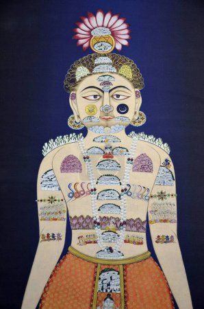 Téléchargez les photos : Peinture tantrique Jodhpur Rajasthan Inde Asie - en image libre de droit