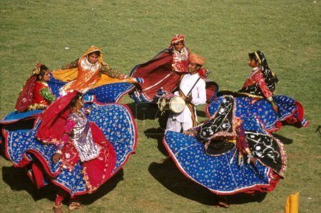 Photo for Chakri dancers, hadali kala, India - Royalty Free Image
