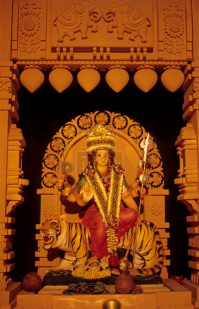 Déesse Durga pooja procession ; bomay mumbai ; maharashtra ; Inde