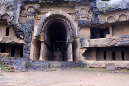 Foto de Entrada de cuevas Ellora; Aurangabad; Maharashtra; India - Imagen libre de derechos
