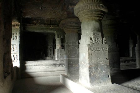 Foto de Ellora cuevas vista; Aurangabad; Maharashtra; India - Imagen libre de derechos