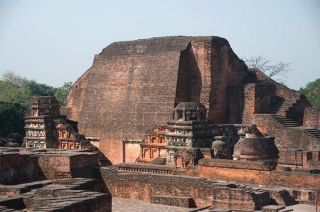 Téléchargez les photos : Ruines de nalanda université, nalanda, bihar, Inde - en image libre de droit
