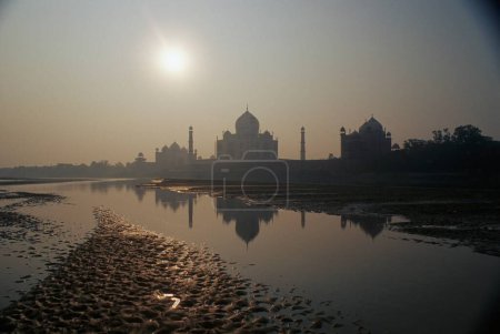 Seventh Wonder of The World Taj Mahal ; Agra ; Uttar Pradesh ; India