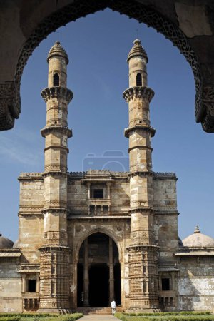 Jama masjid Champaner Pawagadh; Panchmahal en Baroda; Gujarat; India