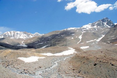 Glaciar; Baralacha La; Ladakh; Jammu y Cachemira; India