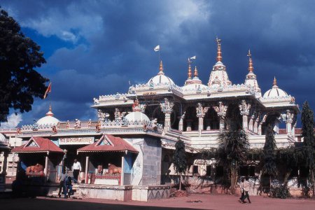 Photo for View of Swaminarayan Temple, Mushi, Surendra Nagar, Gujarat, India, Asia - Royalty Free Image