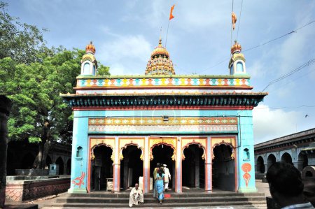 Photo for Entrance jagdamba mata temple rashin, karjat, ahmednagar, Maharashtra, India, Asia - Royalty Free Image