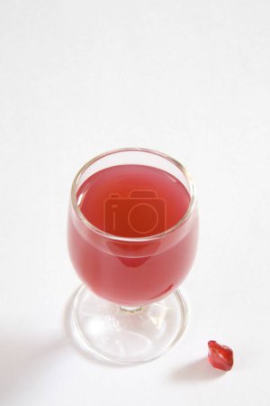 Drinks , Pomegranate seed Anardana with glass of pulp good for health
