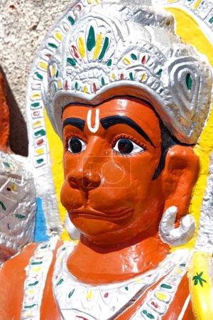 Lord Hanuman carvings for sale at Nasik ; Maharashtra ; India