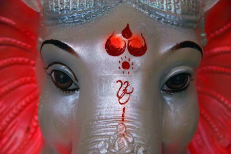 Foto de Lord Ganesh The Elephant God ; Ganesh ganpati Festival ; Pune; Maharashtra; India - Imagen libre de derechos
