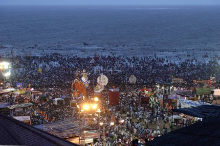 Foto de Ganesh ganpati Festival Inmersion Visarjan, Mumbai Bombay, Maharashtra, India - Imagen libre de derechos