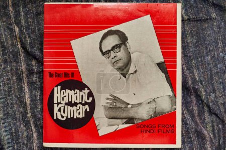 Photo for Long playing records of hemant kumar, india, asia - Royalty Free Image