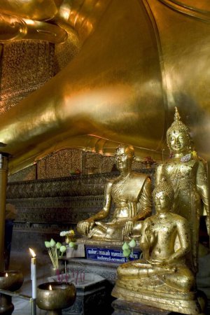Photo for Priest of Buddha , Devotees Suwan Khuha temple , Bankok , Thailand - Royalty Free Image