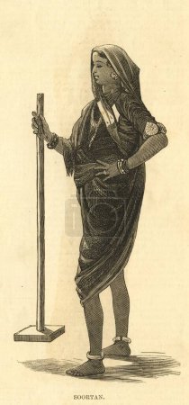 Photo for Lithographic portraits Soortan ILN 25 March 1876 ; India - Royalty Free Image