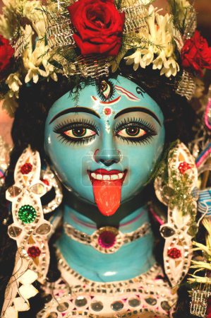 Photo for Goddess kali ; Calcutta Kolkata ; West Bengal ; India 18-October-2009 - Royalty Free Image