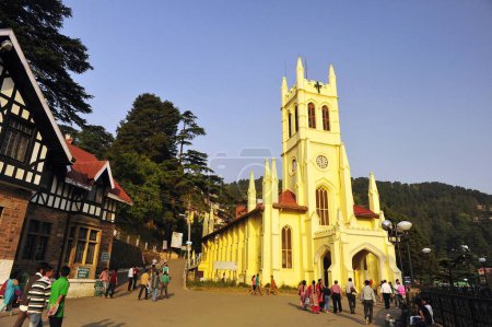Téléchargez les photos : Christ Church Shimla Himachal Pradesh Inde Asie - en image libre de droit