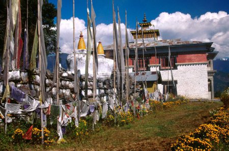 Foto de Tashiding ningma monasterio, gangtok, Sikkim, India - Imagen libre de derechos