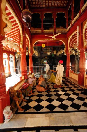 Photo for Devotees in vishnu temple known bhagwant temple, Barshi, Solapur, Maharashtra, India - Royalty Free Image