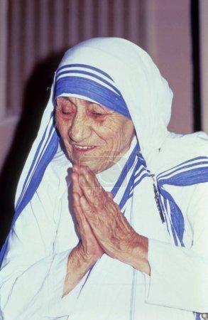 Photo for Winner of most prestigious noble prize social worker Mother Teresa, india - Royalty Free Image