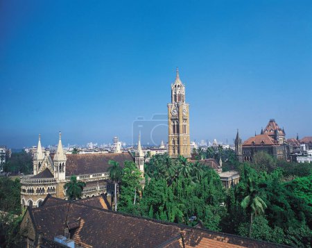 Téléchargez les photos : Rajabai tour de l'horloge, mumbai, maharashtra, Inde, Asie - en image libre de droit
