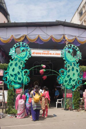 Photo for Entrance of kasba peth ganpati, pune, maharashtra, india, asia - Royalty Free Image