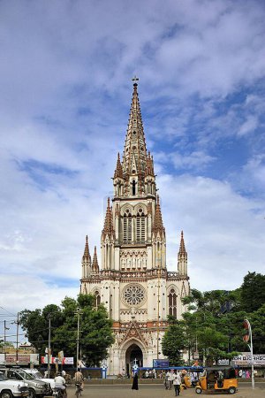 Photo for Our Lady of Lourdes church , Trichy Tiruchchirappalli , Tamil Nadu , India - Royalty Free Image