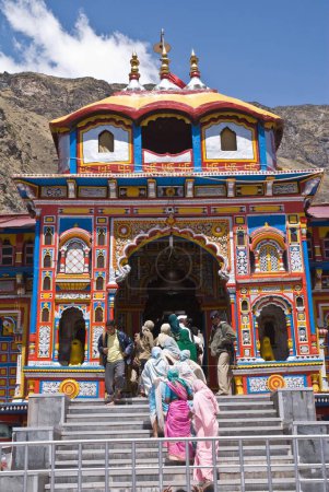Photo for Badrinath temple, Uttaranchal Uttarakhand, India - Royalty Free Image