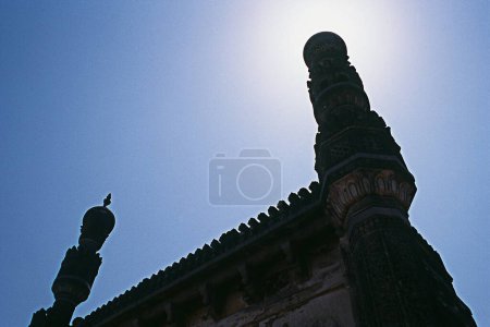 Téléchargez les photos : Vue d'Ibrahim Masjid, Fort Golconda, Hyderabad, Andhra Pradesh, Inde, Asie - en image libre de droit