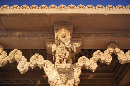 Photo for BAPS Swaminarayan temple ; Bhavnagar district ; Gujarat ; India - Royalty Free Image