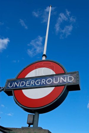 Photo for Underground logo ; London ; U.K. United Kingdom England - Royalty Free Image