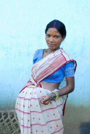 Foto de Ho tribus mujer embarazada, Chakradharpur, Jharkhand, India - Imagen libre de derechos